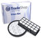 Trade-Shop Kit de filtres 2 en 1 (préfiltre + filtre HEPA d'échappement) compatible avec Rowenta X-Trem Power Cyclonic RO-6963-EA RO-6971-EA RO-6984-EA RO-6993-EA