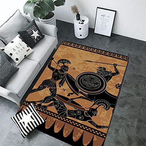 bailongma Antikes Griechenland Zentaur Griechische Mythologie Drucken Teppich dekorative Bodenmatte Flanell Teppich G2207 120×180CM
