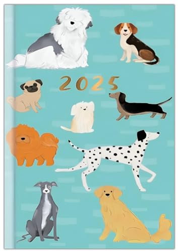 2024 Tagebuch im Taschenformat, Wochenansicht, ganzjährig, Kalender, Planer (Welpen)