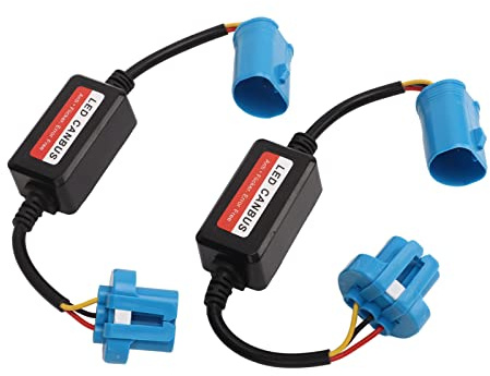 LED-Lastwiderstände, 2 Stück Scheinwerfer-Decoder 9007 HB5 Stecker 12 V DC Fehler Anti-Flicker-Widerstandsunterdrückung für oder Nebelscheinwerfer