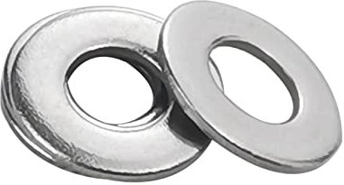 M3 Flache Unterlegscheiben, Fajoeda 100 Stück M3 Edelstahl A2 V2A 304 Unterlegscheibe für Schrauben, Muttern, Gewindestange, M3 x7mm x0.5mm