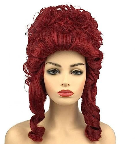 Vintage Curly Perücken Viktorianische Perücke Barock 18. Jahrhundert Perücken Frauen Queen Halloween Cosplay Party Kostümzubehör