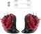 Niukuyu 300DB Super Loud Train Horn for Truck, Train, Boat, Car, Air, Electric, Snail, Motorcycle - 12V Waterproof, Red&Black