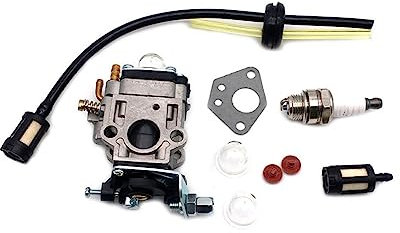 Vergaser Für 43cc 49cc 52cc 15mm Vergaser Kit Mit Dichtung Schlauch Zündkerze Benzin Filter Zubehör Teile Vergaser Vergaser Stromerzeuger (Color : 9PCS)