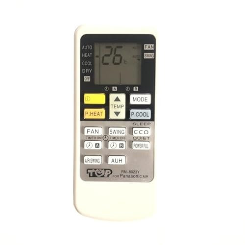 TOFIMA 1 Unidad RM-8023Y Aire Acondicionado Control Remoto Adecuado for Panasonic National CWA75C3077 A75C3077 CS-RE12JKR