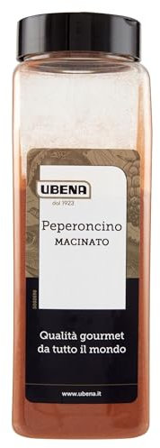 UBENA, Peperoncino Macinato, Ideale per Salse e Gustose Creme, Pasta e Carni e Marinature, formato da 340 gr