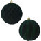 Palline velluto verde scuro palle per Albero di Natale 12 sfere cm 8 Decorazioni natalizie addobbi particolari moderne allestimento casa