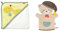 Fehn Badetuch Baby Dino - Badehandtuch Kinder Poncho aus Frottee & Waschlappen Bär - Waschhandschuh mit Tiermotiv