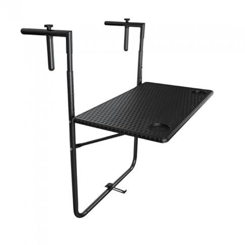Grindi - Balkon Klapptisch Hängetisch Klappbarer - SSB 4, Schwarz - 60x60x73