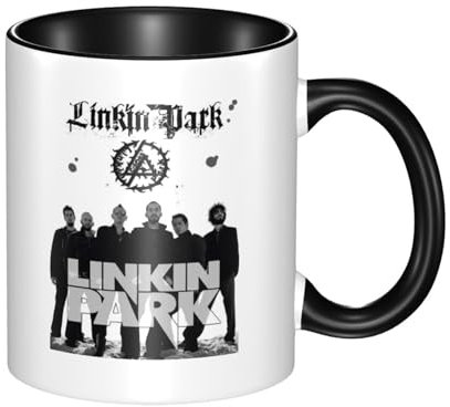 Egenedcemre Lin-kin Rock *Park- Chester Singer Benning*ton Mug à café en céramique avec impression graphique fantaisie Tasse à café tasse à thé pour les amateurs de musique femmes hommes filles 330 ml