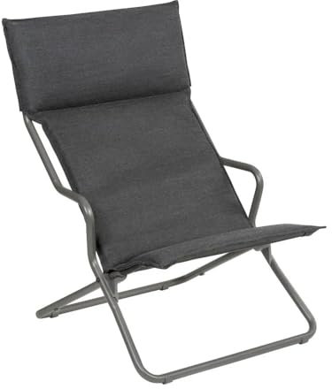 Lafuma Chaise Lounge gepolsterte Klappliege Bayanne Hedona (Onyx)