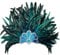 HiyyFloy Karnevals-Kopfschmuck, Vintage-Stirnband, Showgirl-Fascinator Für Maskerade-Kostümparty