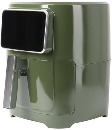 Bergner NATURALLY - Freidora de Aire 1000W 6,9L - Control Táctil LED - Temperatura Ajustable 80-200°C - Revestimiento Antiadherente