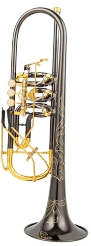 Standardtrompete Trompete Drehventil Typ B Flachschlüssel Aus Messing Professionelle Trompetenmusikinstrumente Angenehmes Gefühl