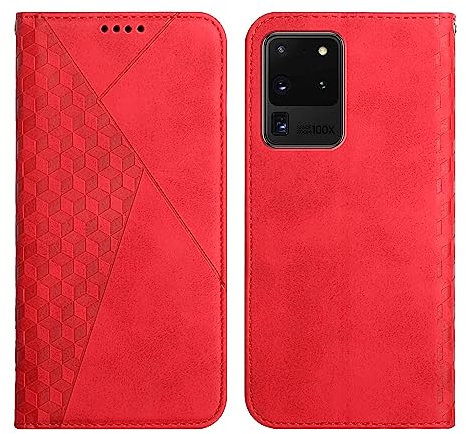 Klapphülle fürs Handy Kompatibel Mit Samsung Galaxy S20 Ultra, Brieftaschen-Handy-Lederhülle, Magnetische Saugnapf-Handyhülle, Kartensteckplatz, Halterung, Flip-Handyhülle, Kompatibel Mit Samsung Gala