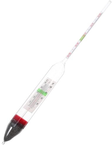 BUGUUYO Hydrometer Für Aquarien Glas Aräometer Salzgehaltsmessgerät Kompakt Langlebig Aquarium Schwimmbad Wasserprüfung