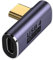 zoerbufan 90 Grad Winkel USB-C Adapter, USB C 90° Adapter Typ C Buchse auf Stecker, Thunderbolt 4/3 40 Gbit/s PD100W Ladegerät & 8K Video für ROG, Steam Deck, Switch, Tablet und Handy(T)