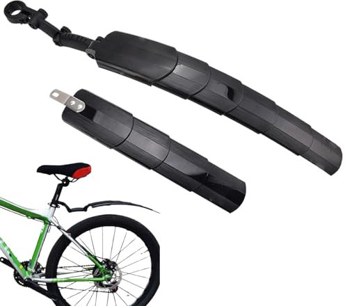 Fenders Mountainbike Spritzschutz Fahrrad Faltbare Vollabdeckung Fahrradzubehör Ideal für Berg, Straße, Schmutz, Regen, Pendeln, Einfache Installation, Schlammschutz