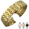 KLVN 316L Edelstahl-Uhrenarmbänder mit gebogenem Ende, 16 mm, 19 mm, 20 mm, für Omega DE VILLE PRESTIGE Orbis Edition Uhrenarmband, Faltschließe, 16 mm, Achat