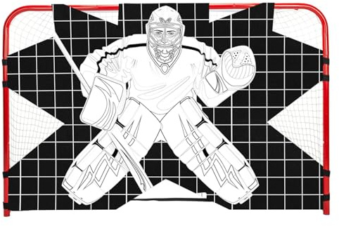 Hockeymålvakt skyttemål, hockeytor, övningsmål, väghockeynät, målvakt målvakt, 112 x 137 cm/122 x 183 cm