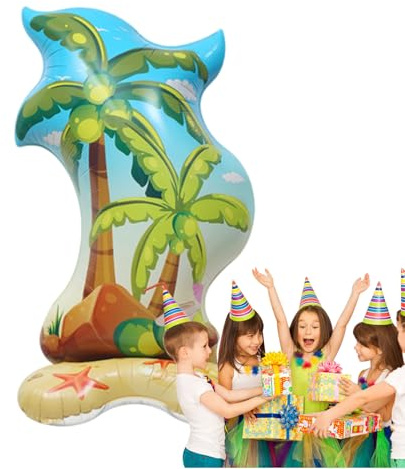 Partydekorationen aus Palmen, aufblasbarer Palmbaum aus Aluminium, lustige hawaiianische Foto-Requisiten für Geburtstage, Babyparty, Treffen in Restaurants