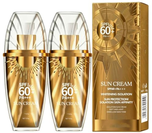 Sonnencreme 50g Gesichts-Sonnenschutz LSF 60+ PA+++ Aufhellend Isolierend Nicht Fettend Für Alltag Strand Make-up-Grundlage (2)