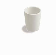 Tognana Verre Cylindrique en Porcelaine Blanche 500 Milliliters Réutilisable Maison