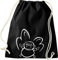 Shirtinstyle Gym Sack Turnbeutel Engel FEE Prinzessin, Farbe Schwarz