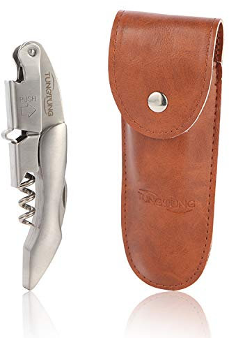 TUNGTUNG - Sacacorchos para camareros, sacacorchos de vino con soporte para cinturón, llaves de vino para camareros, camareros y más