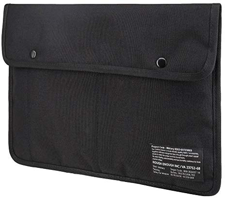 Rough Enough 13 Inch Slim Laptop Sleeve Case Bag with Accessories Pockets for School Business Travel