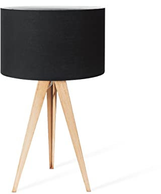 Home Sweet Home Moderner Tischlampe Tree | 29/29/50cm | Schwarz | Nachttischlampe | Metall | für E27 LED-Lichtquelle | mit Kabelschalter | geeignet für Wohnzimmer, Schlafzimmer und Heimbüro