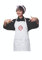 SAQUITOMAGICO Delantal Oficial Masterchef Adulto Bordado.-Producto con Licencia Oficial.-Novedad 2021 (blanco)