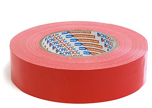 DonDo Panzertape Dontex-Pro Universal Gewebeband Gewebeklebeband Gewebeverstärktes Ductape rot 35mm x 50m