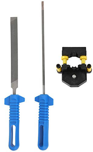 Kettensägenschärfer, Kettensägen-Schärfset mit 3/16-Zoll-325-Zoll-Vierkant- und Rundfeile Zum Polieren Mehrerer Winkel