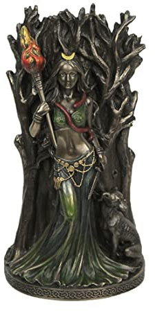 Veronese Design Bronze-Harz, Hekate, griechische Göttin der Magie, Skulptur, Heimdekoration, Kunst, Mythos, Statue