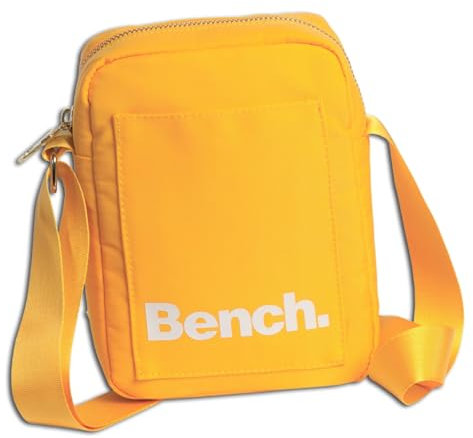 Fabrizio Bench kleine Umhängetasche Schultertasche Small Shoulderbag Crossbag 64173, Farbe:Sonnengelb, 64173-3200, Einheitsgröße