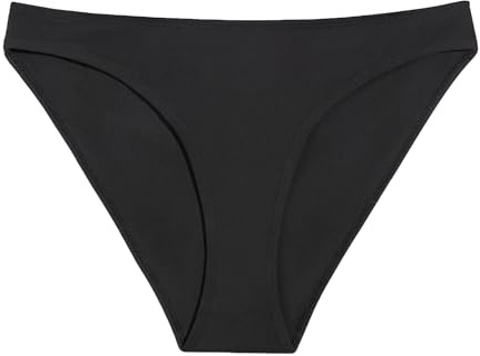 KNIX Kt Leakproof Teen Period Swim Bikini Bottom - Bikini Bottom for Teens - UPF 50+ Fabric, Machine Washable - Black, Small