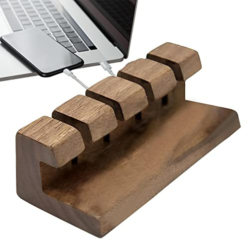 HAMAGI Kabel-Organizer Clips Kabelhalter | USB-Kabelhalter aus, Draht-Organizer, selbstklebend | -Kabelclips mit Klebeband, Schreibtischzubehör, 4 Löcher für Schreibtisch