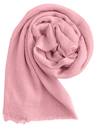 Sciarpa/Stole/Coprispalla Donna 100% Viscosa Elegante Morbido 180cm x 90cm(cod. 2302) (2302, Rosa)