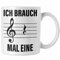 Trendation - Musiker Tasse Geschenk Ich Brauch Mal Eine Pause Lustige Geschenkidee für Musiker (Weiß)