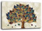 Quadro Moderno soggiorno ALBERO della VITA Astratto Golden Oro Quadri moderni da Parete XXL grande Stampa su tela Canvas Decorazione Murale muro Arredo Camera da letto Salone (70x100 cm, 5)