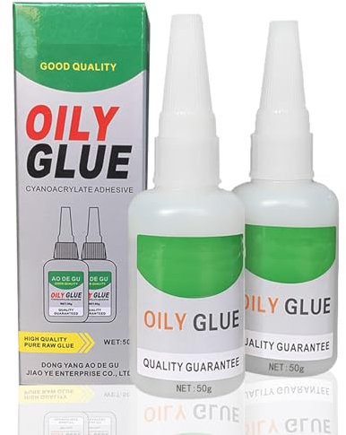 Super Glue For Plastic - Strong All Purpose, High Strength, Waterproof, Quick Drying, Flexible - Extra Strong For Plastic, Glass, Metal, Jewellery, Leather, Acrylic Etc. (50g*2PCS)