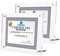 TUKA-i-AKUT 2X Acryl Bilderrahmen Rahmenlos für A3 Flyer, Doppelte Acryl Panel Kristallklar, Desktop Flyerstander Fotorahmen Display Rahmen für Familienfoto Zertifikat Poster, UV-Schutz, TKD9400-A3-2x