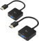 ICZI VGA auf HDMI Adapter 2 Stück Unidirektional Stecker auf Buchse Konverter Kabel 1080P 60Hz Full HD für PC, Laptop, Desktop Computer, Xbox, PS4, Raspberry Pi.