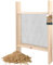 KOTARBAU® Durchwurfsieb 2x2 mm Holz Stahl Gartensieb Erde Kompostsieb Durchwurfsieb Sieb Gartenerde Gartensieb Erdsieb für Garten Sandsieb Gartensieb groß Garten Sieb Kompost Sieb Sand
