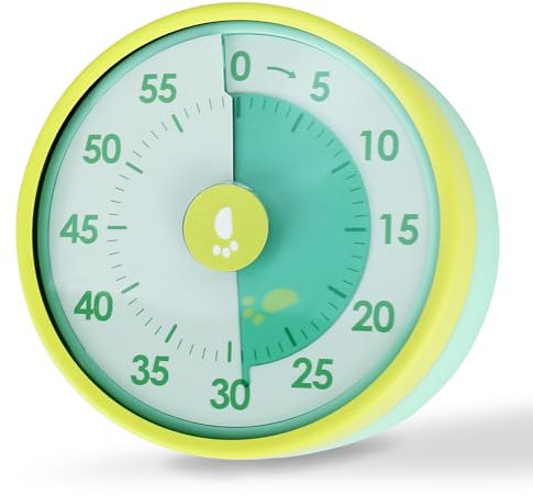 Temporizador Visual de 60 Minutos - Cuenta Regresiva para Niños y Adultos, de Escritorio para Aula, Oficina, Cocina, Pomodoro y Casa