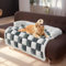 Topchances Dog Bed Cover, Pet Couch Covers for Sofa,Dog Sofa Bed Mat,Furniture Protector Pet Sofa Mat for Dogs and Cats(Blue Grey,75×75cm)