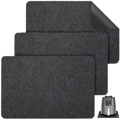 3 Pieces Felt Insulation Mats, Heat-Proof Mats, Felt Pads, Heat-Resistant Bases, Heat-Resistant Mats, Oven Protectors, Non-Slip Bases for Kitchen