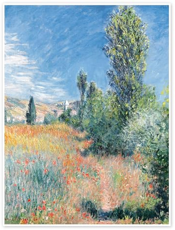 Posterlounge Landschaft auf der Insel Saint-Martin Poster | 60 x 80 cm von Claude Monet Wandbilder Wanddeko