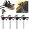 Hebelzwinge,Tischzwinge,Führungsschiene Zwinge,4pcs mit Hebelgriff,Gesamtlänge 474mm Spannbereich 307,Schnellverschlussmechanismus,eine Sekunde zum Lösen der Befestigung zum Schleifen,Schneiden
